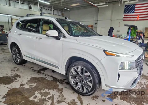 2021 Hyundai Santa Fe Calligraphy из США, поврежденный, VIN 5NMS5DALXMH366242